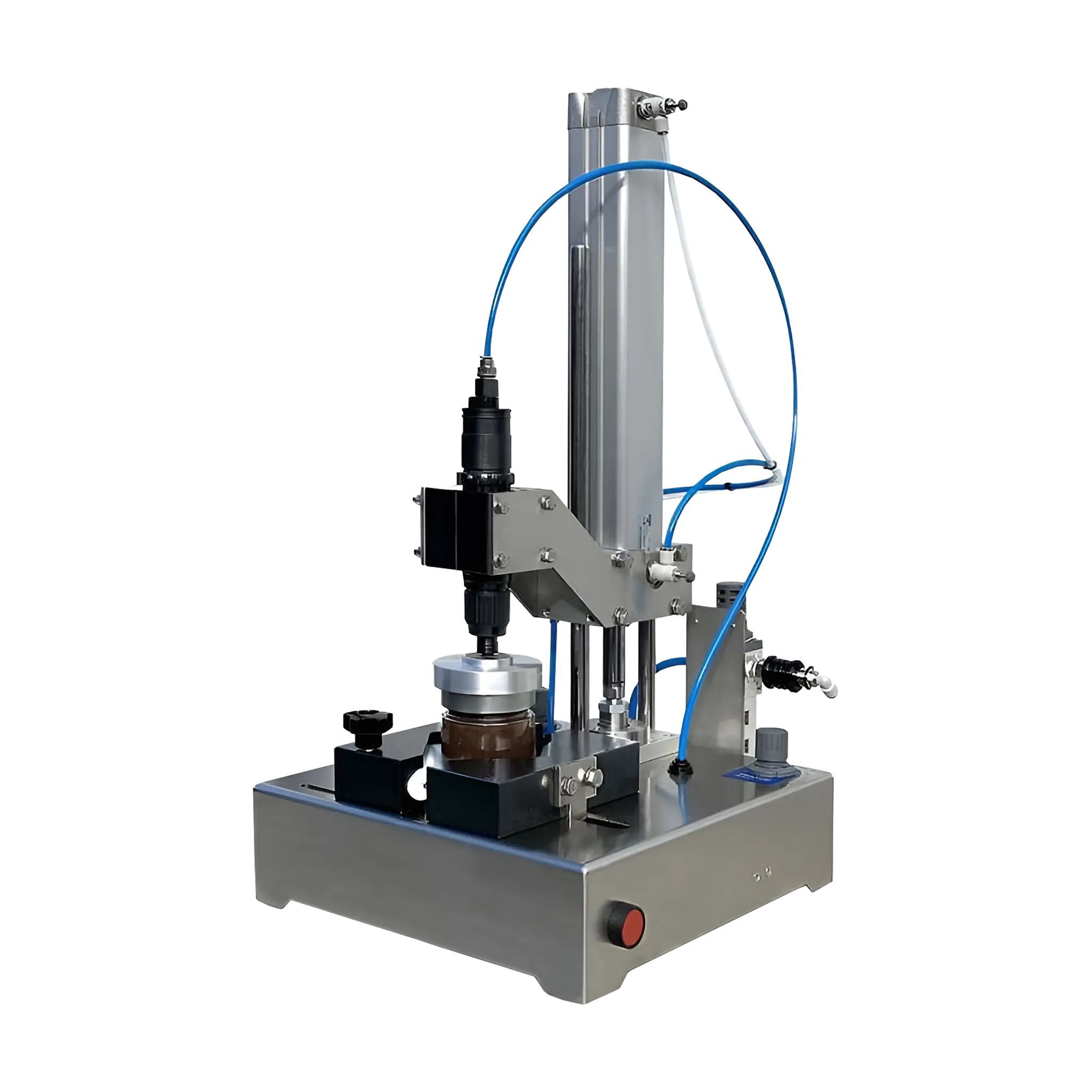 Halbautomatischer Deckelverschliesser Halbautomatischer Deckelverschliesser