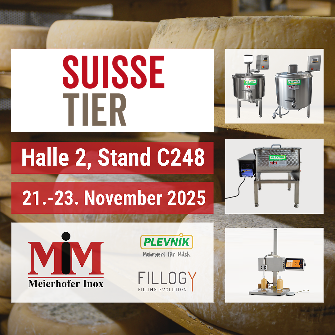 Facebook quadratisch Meierhofer Inox an der Suisse Tier Messe 2025