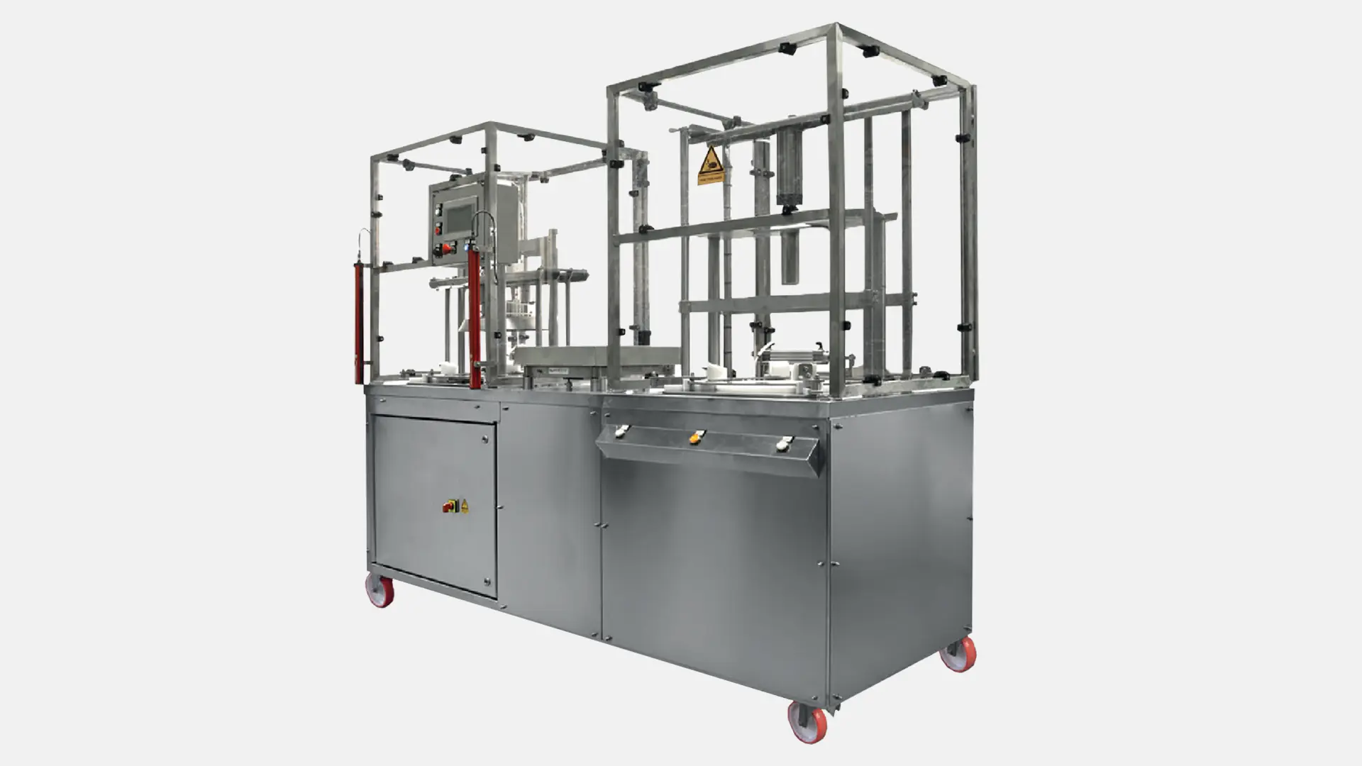 Halbautomatische Flaschenabfüllanlage